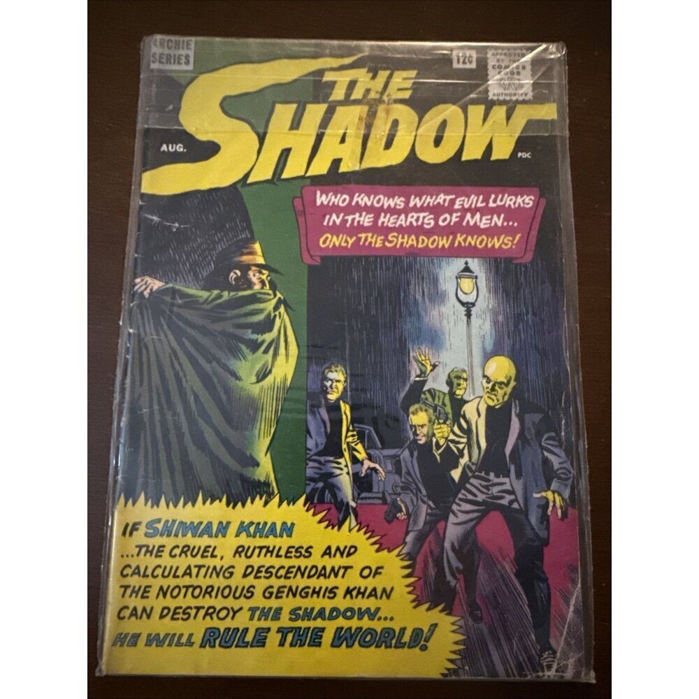 Shadow Comic # 1 FINE- August 1964 Jerry Siegel scripts bagged